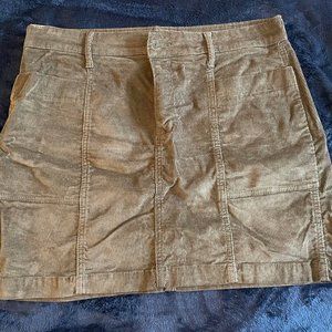 Green Corduroy Skirt